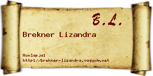 Brekner Lizandra névjegykártya